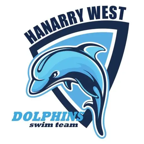 Hanarry West Dolphins Swim Team logo, Lilburn, GA
