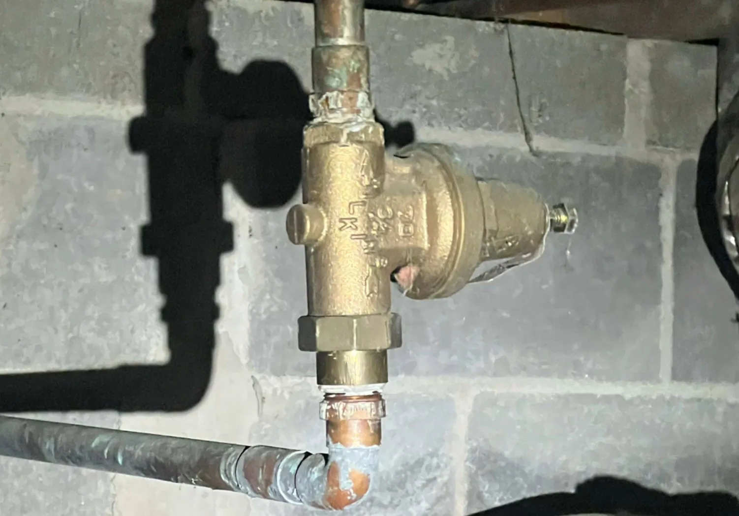 The failed pressure reducing valve we removed.